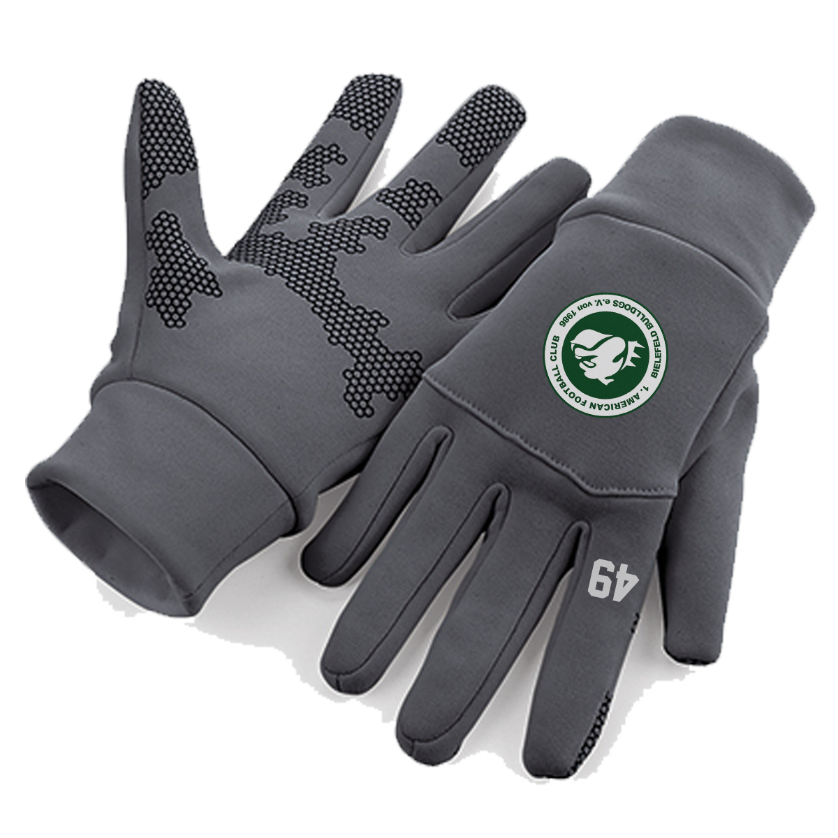 BF-Bulldogs K.Tech-Fiber Softshell Gloves with Playernumber or Initials