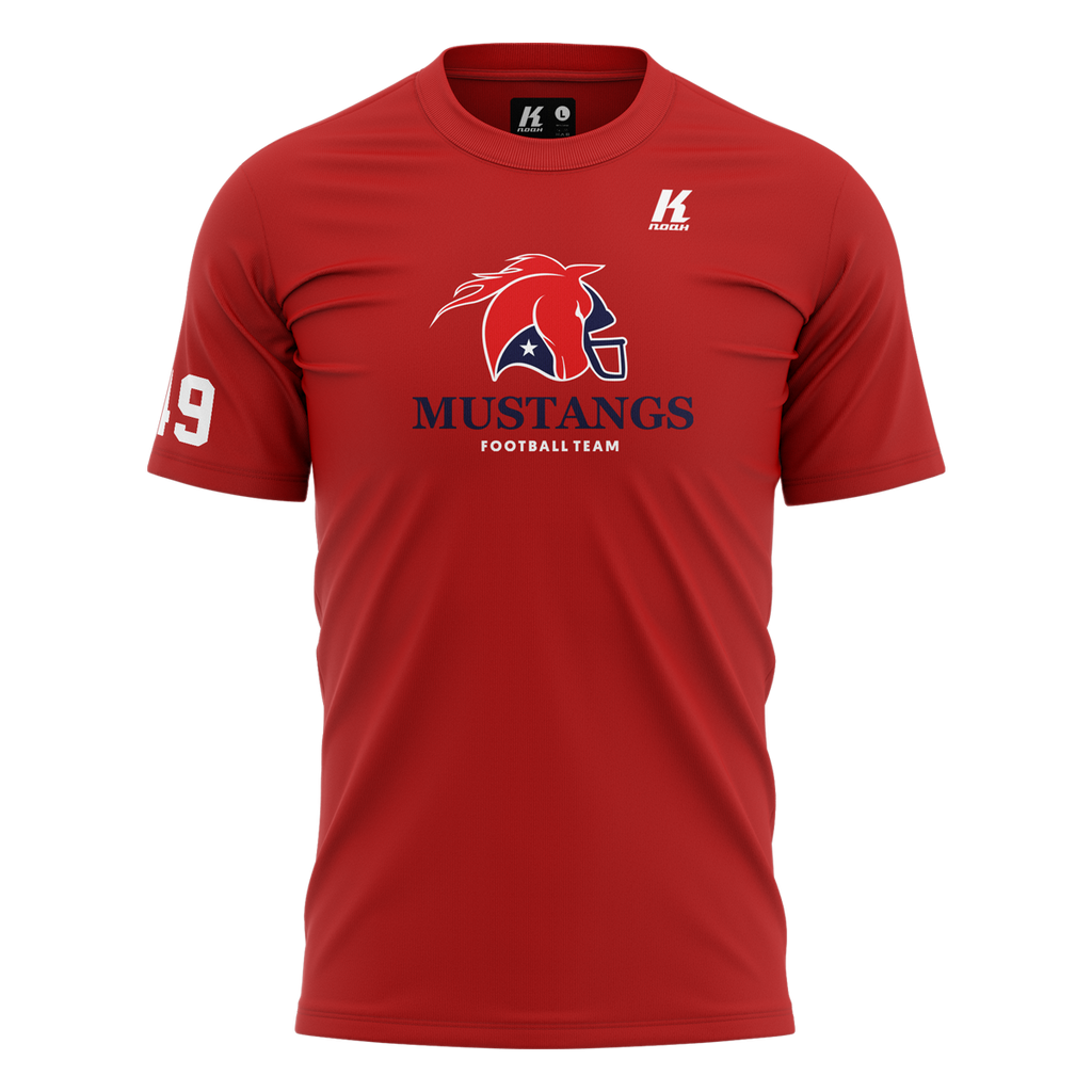 Mustangs Essential Cotton Tee with Playernumber/Initials