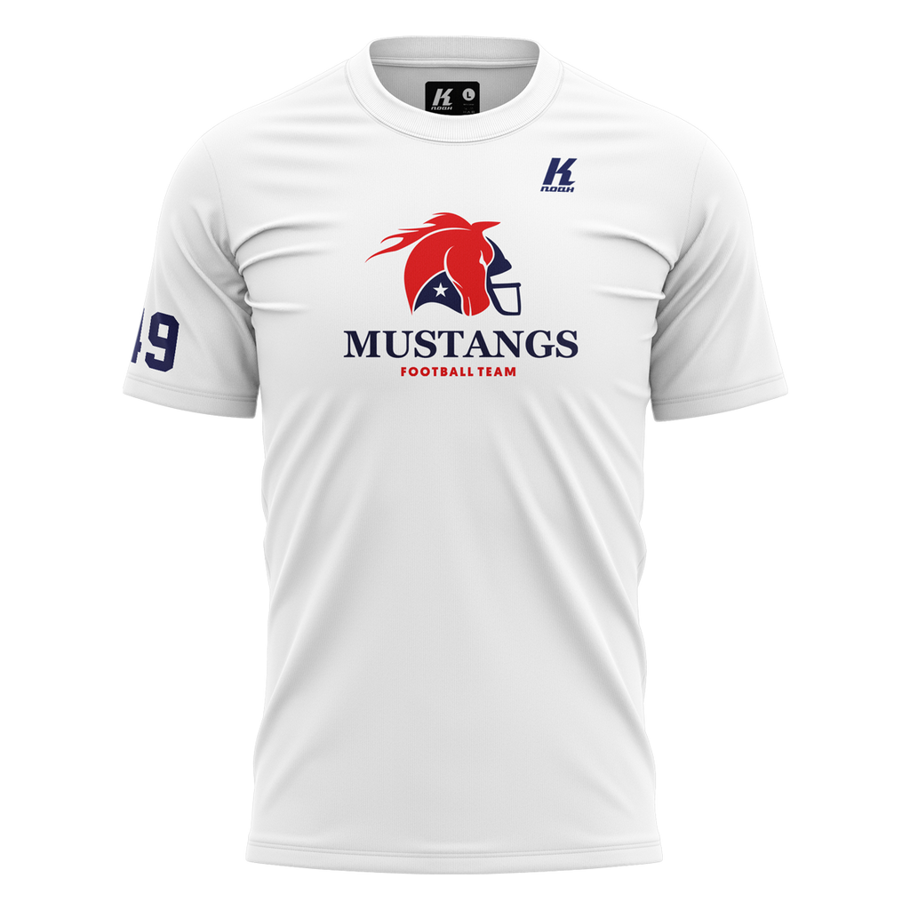 Mustangs Essential Cotton Tee with Playernumber/Initials
