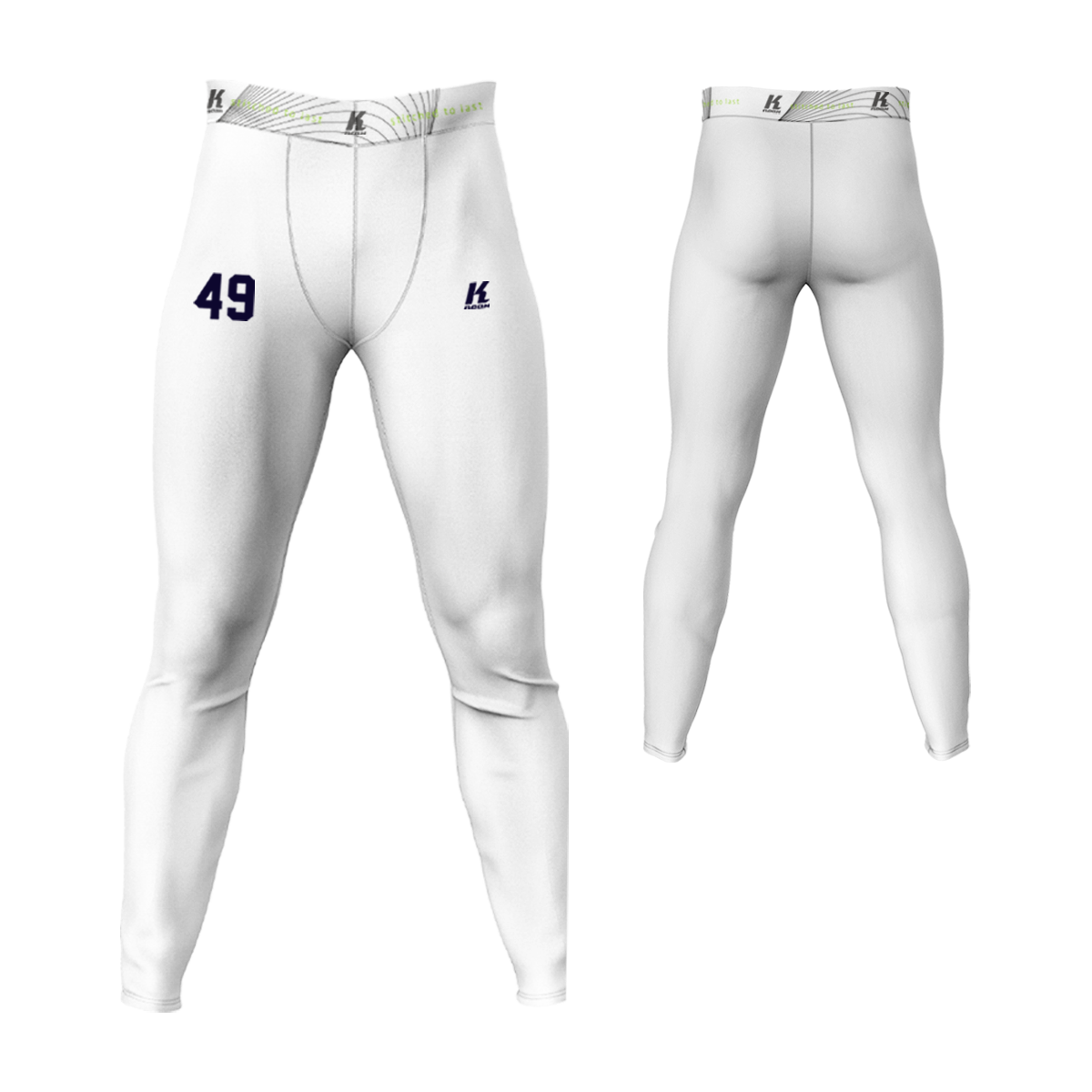 Recklinghausen Chargers Signature Compression Pant white