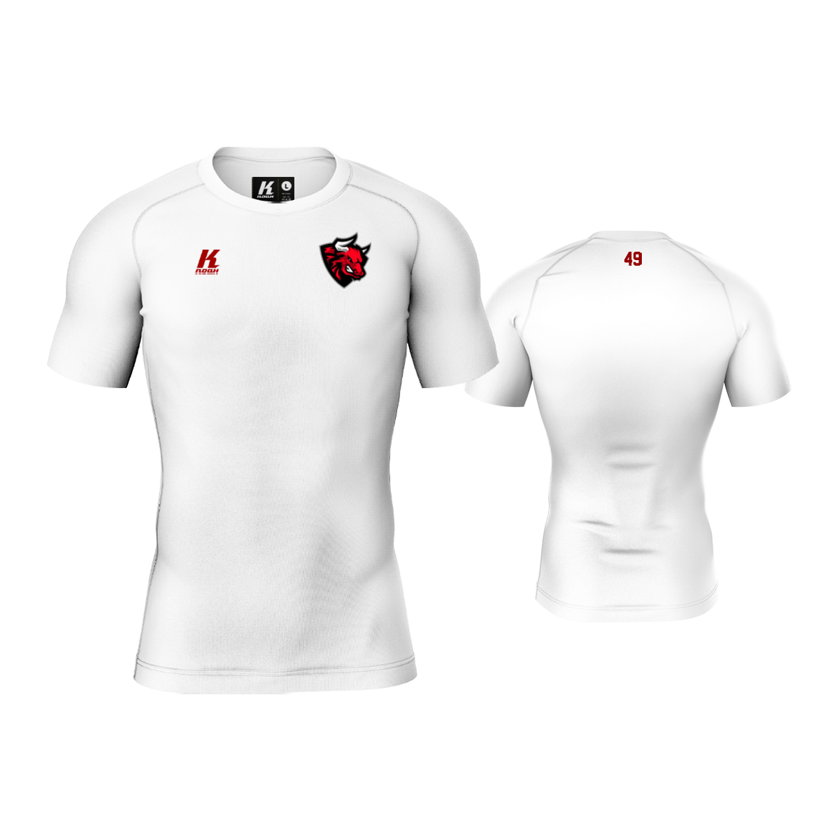 Murtal Bulls Signature Compression Shortsleeve white