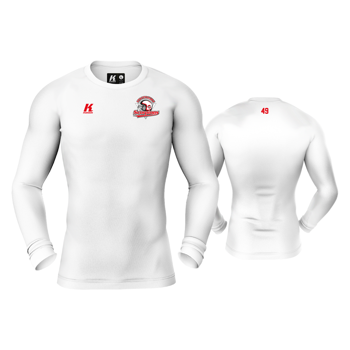 Stuttgart Scorpions Signature Compression Longsleeve white