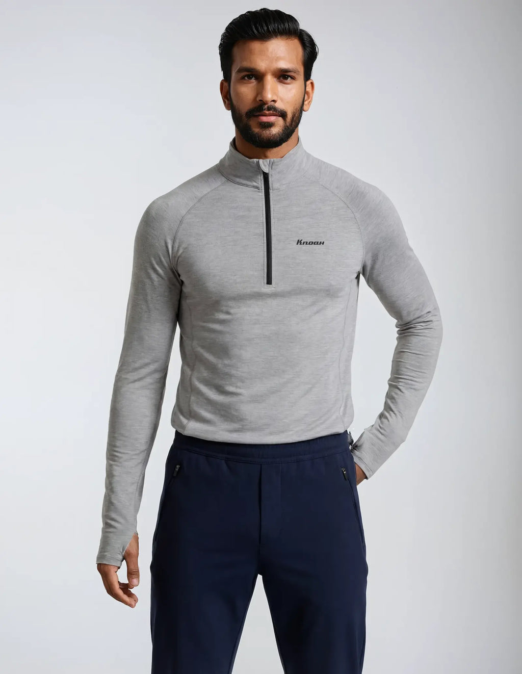K.Noah "Everyday" Cool-Flex 1/2 Zip Top black