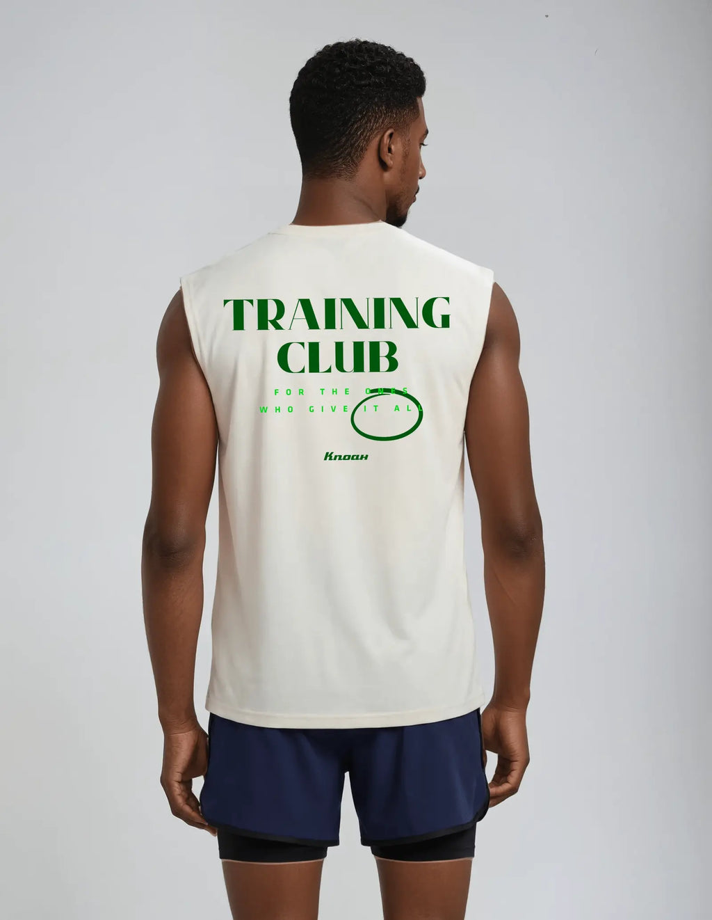 K.Noah Oversize Sleeveless Tee Training Club black