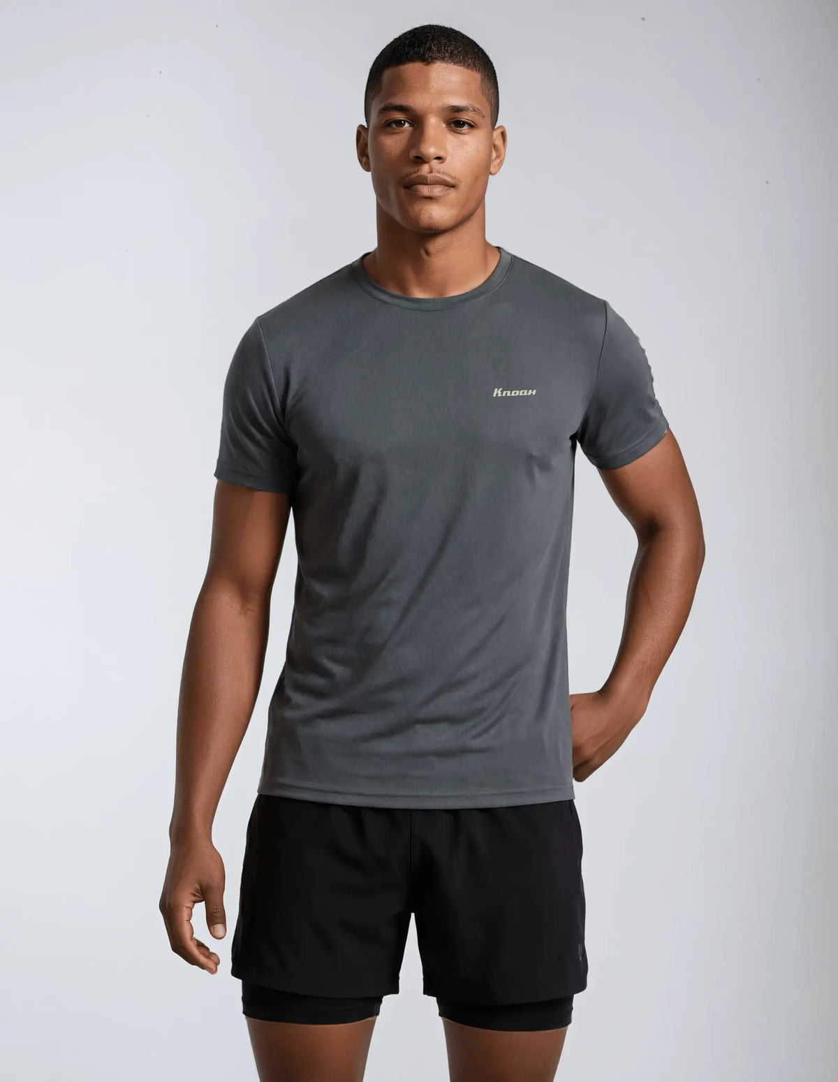 K.Noah "Everyday" Performance Tee silver grey