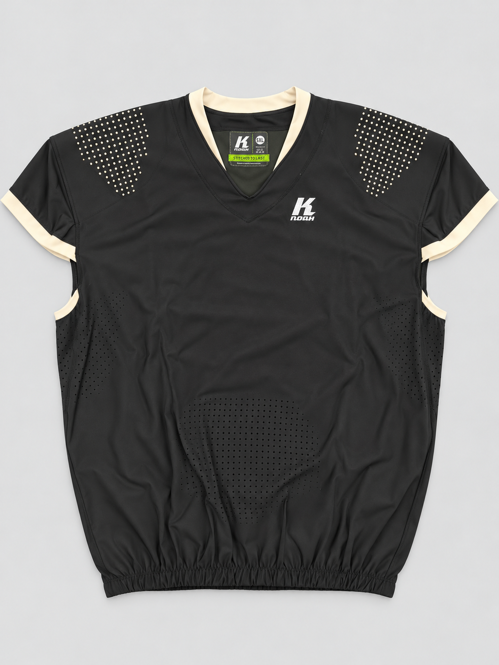 KNOAH American Football Jersey – Black/Cream