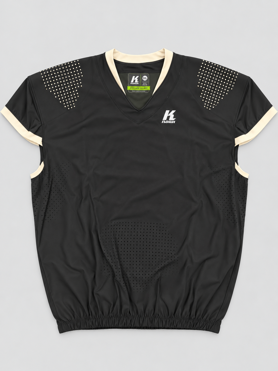 KNOAH American Football Jersey – Black/Cream