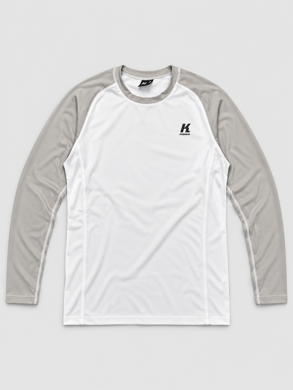 Knoah Compression Shirt - Longsleeve white/grey