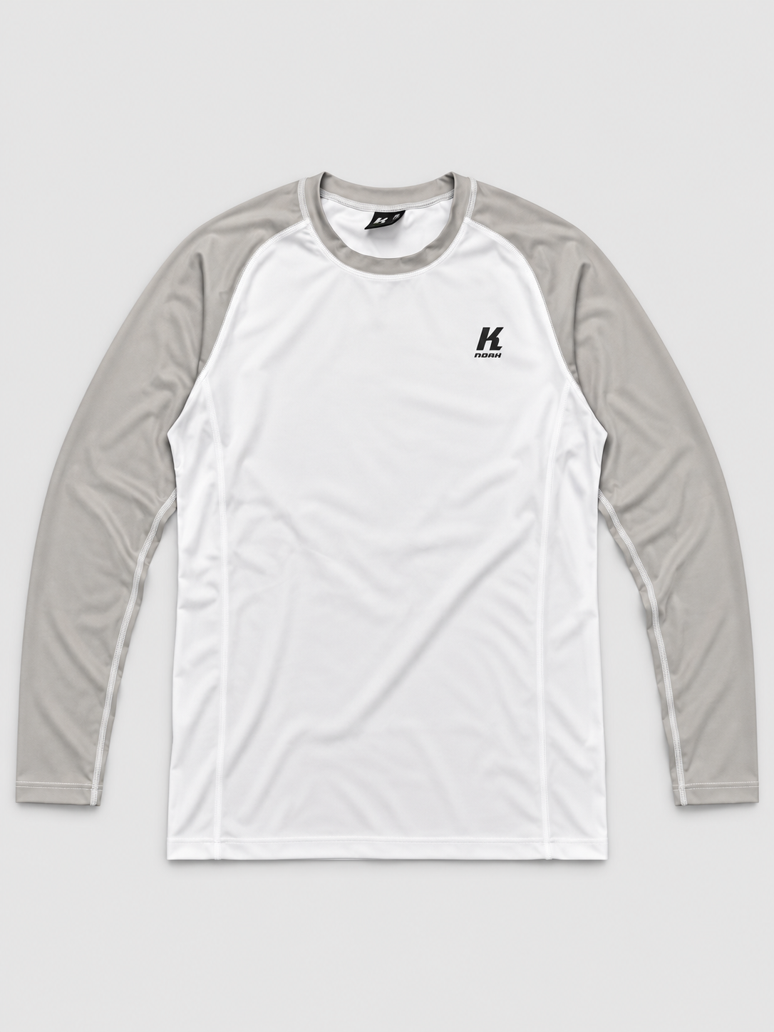 Knoah Compression Shirt - Longsleeve white/grey