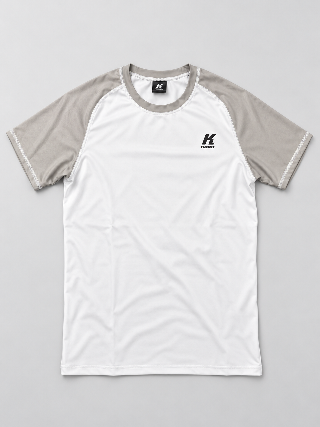 Knoah Compression Shirt - Shortsleeve white/grey