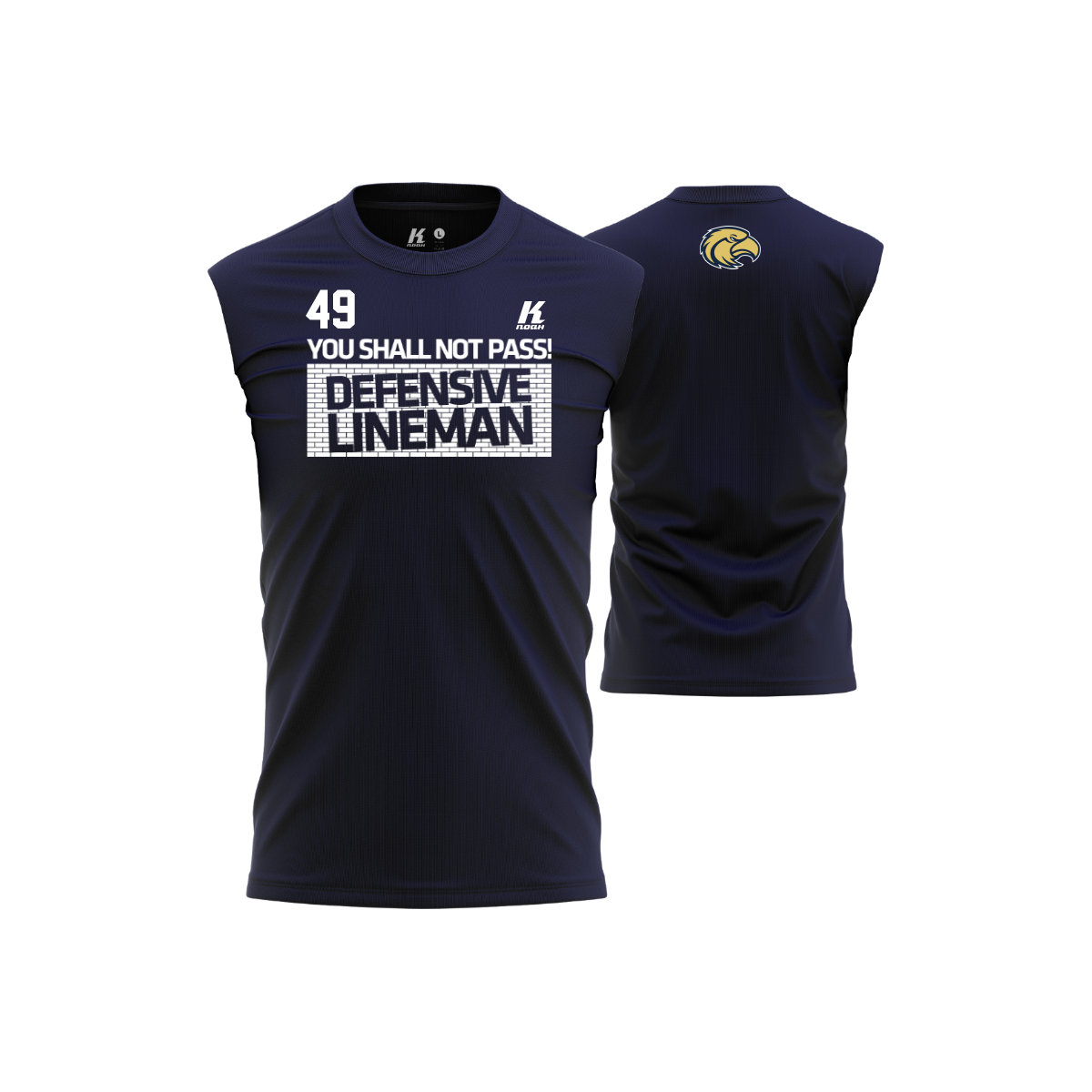 Mainz Golden Eagles Position Oversize Sleeveless Tee "D-Line"