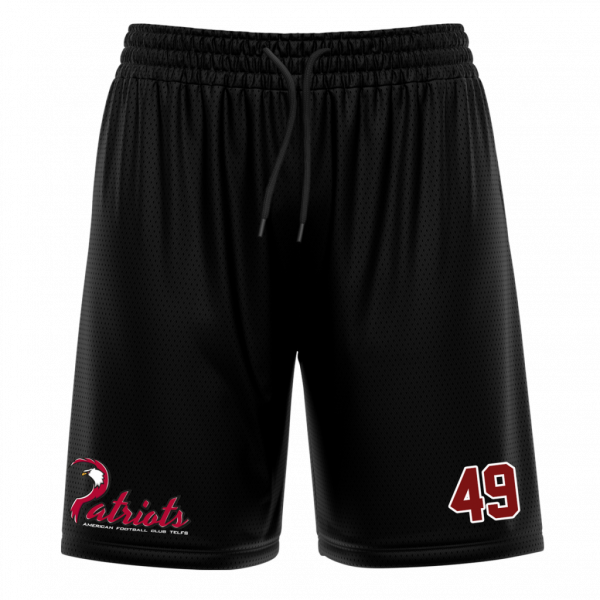 Patriots Athletic Mesh-Short with Playernumber