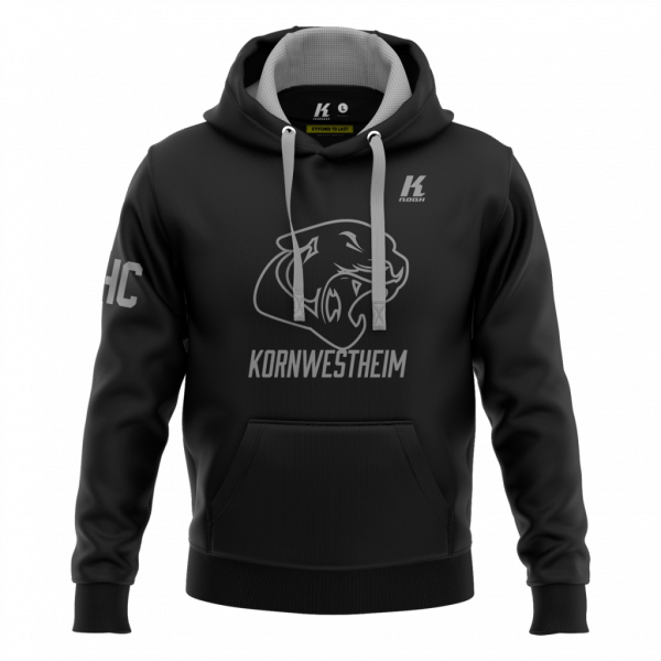 Cougars COACH Varsity Hoodie black/sportsgrey with Initials