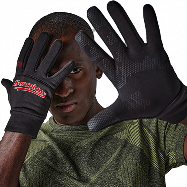 Scorpions K.Tech-Fiber Softshell Gloves with Playernumber or Initials