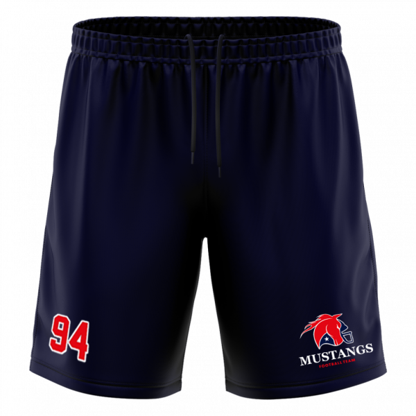 Mustangs Training Short with Playernumber or Initials