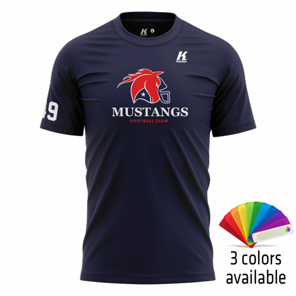 Mustangs Essential Cotton Tee with Playernumber/Initials