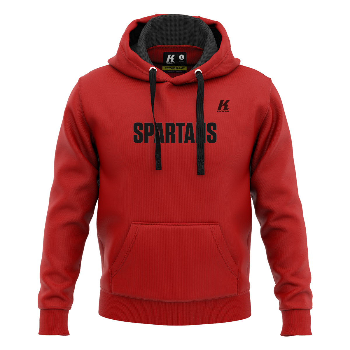 Spartans Wordmark Varsity Fan Hoodie red/black