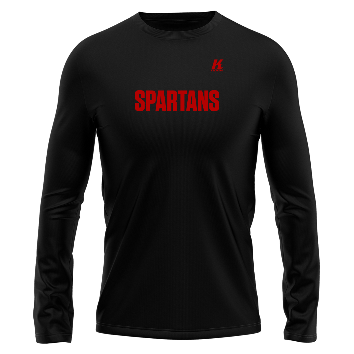 Spartans Wordmark L/S Fan Tee black