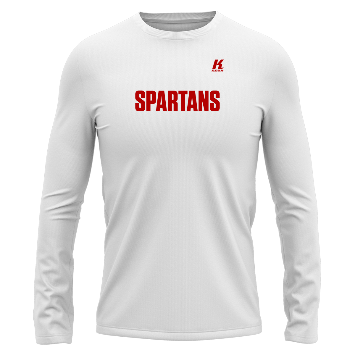 Spartans Wordmark L/S Fan Tee white