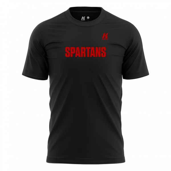 Spartans Wordmark Fan Tee black