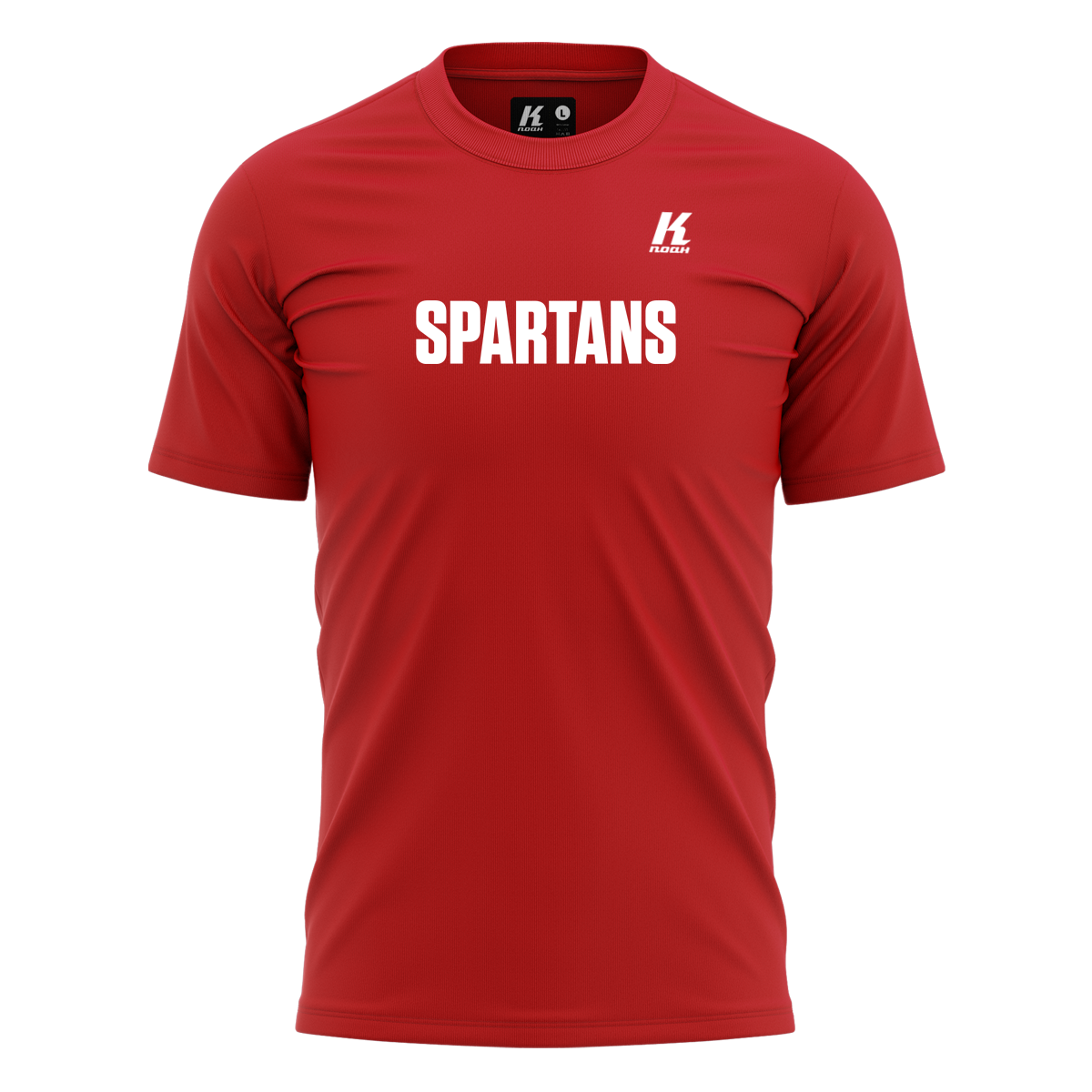 Spartans Wordmark Fan Tee red