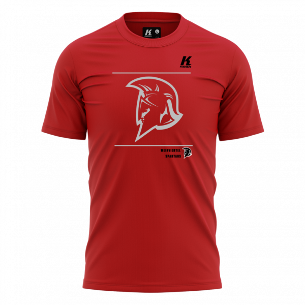 Spartans Fan Tee "Team Issue" red