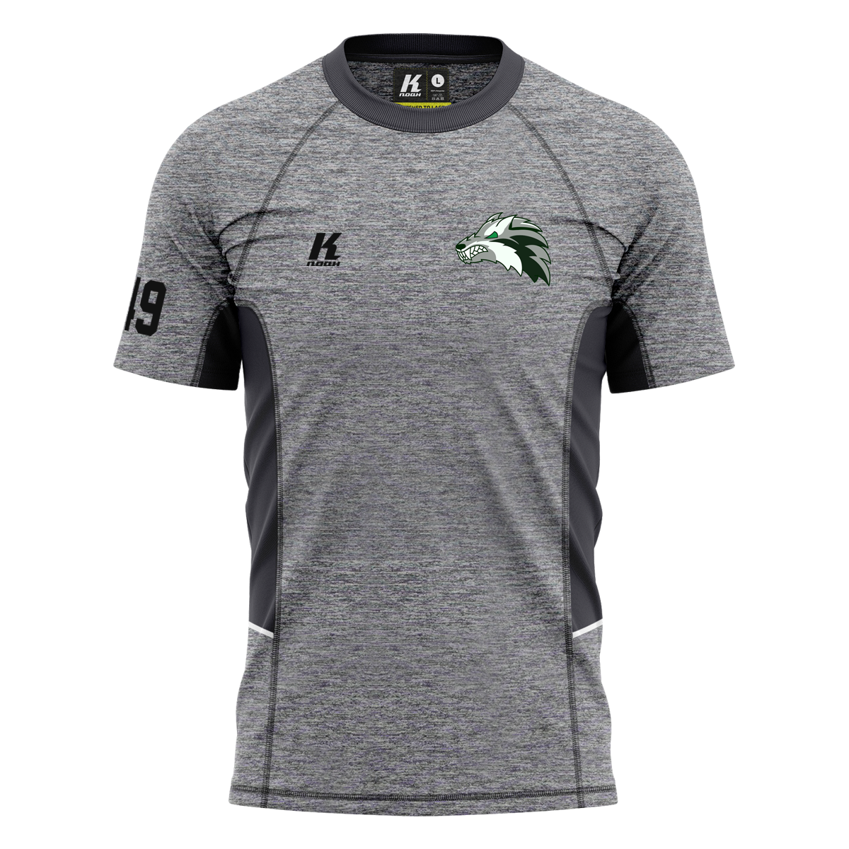 Wolves K.Tech-Fiber T-Shirt “Grindle” with Playernumber/Initials