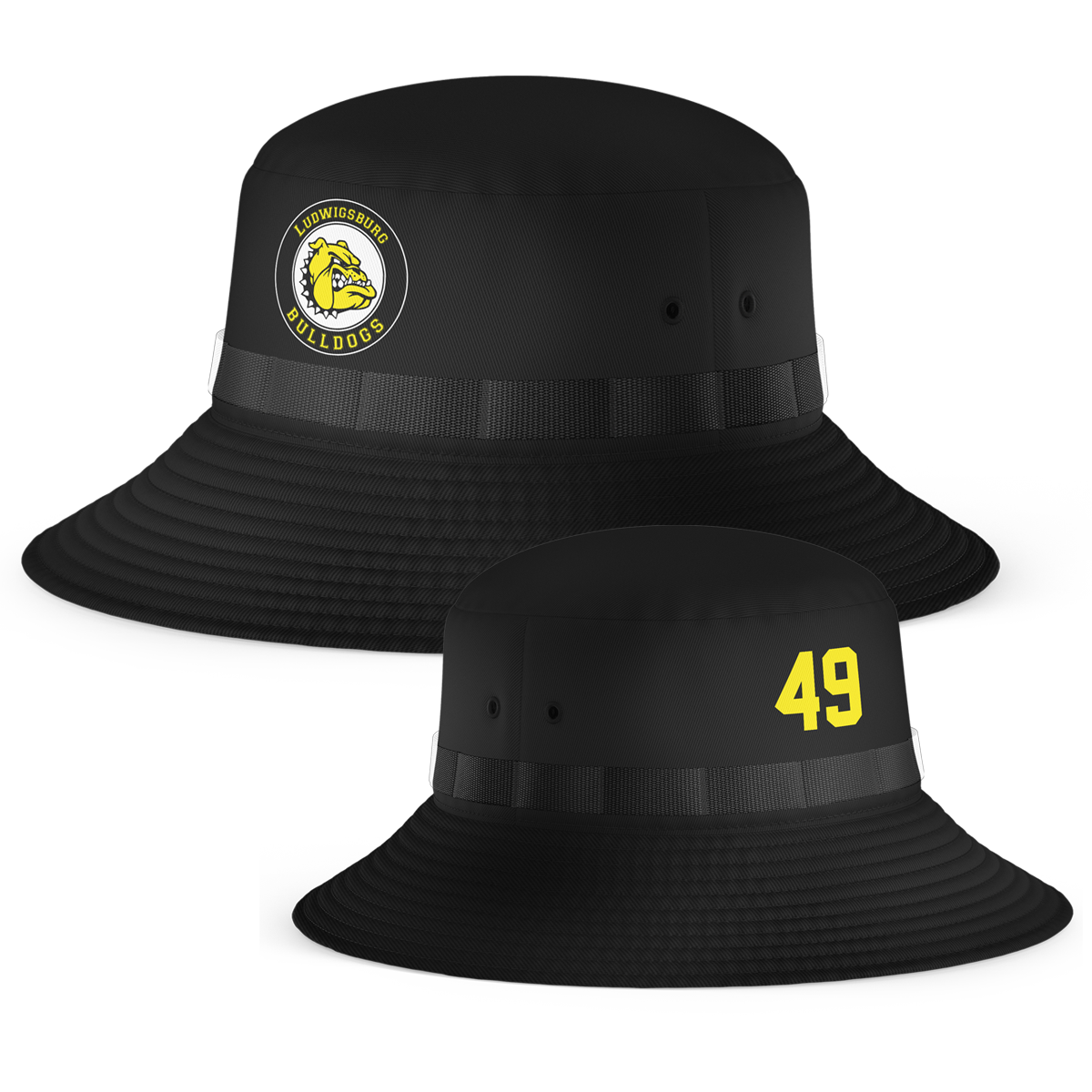 LB-Bulldogs Bucket Hat with Playernumber/Initials