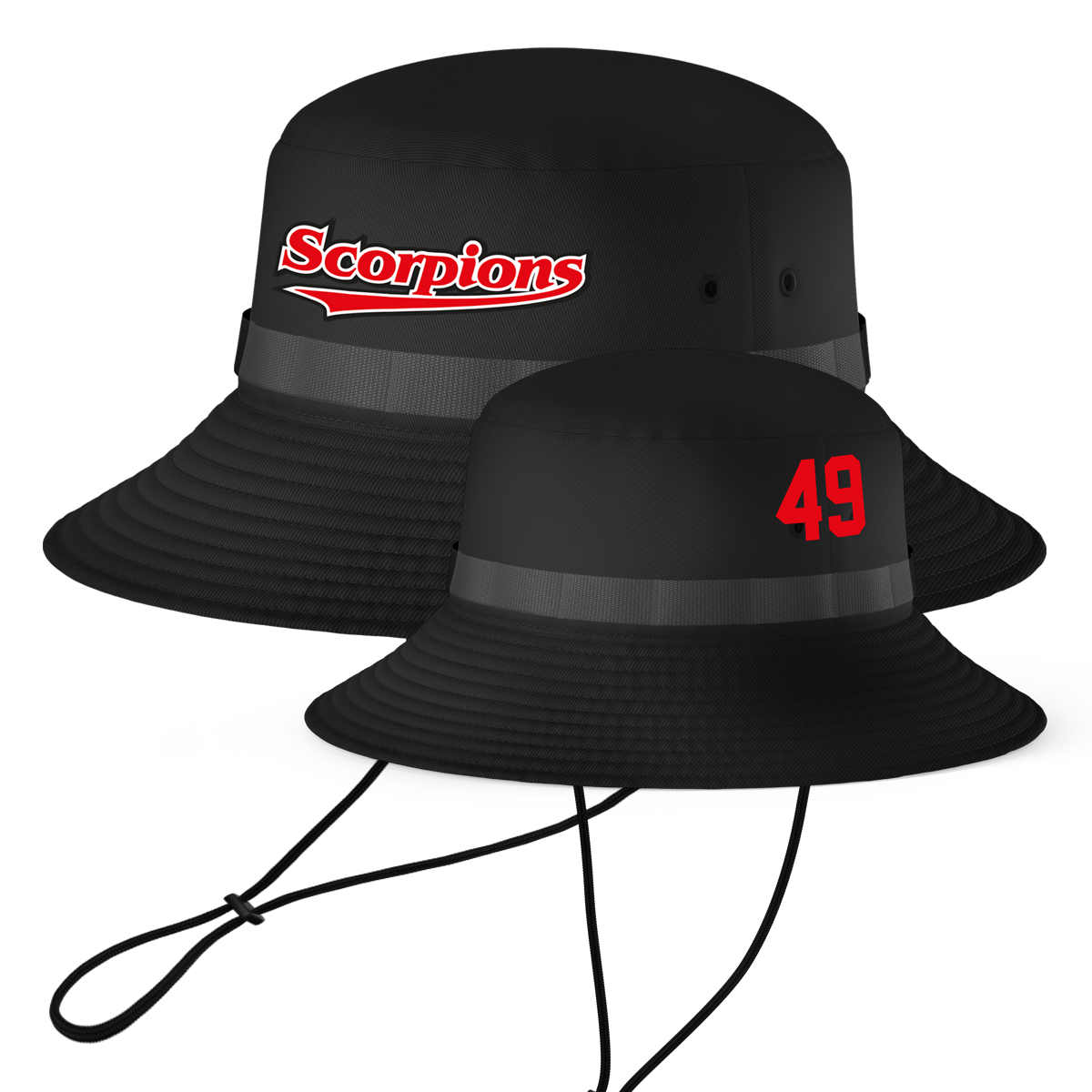 Scorpions Bucket Hat with Playernumber/Initials