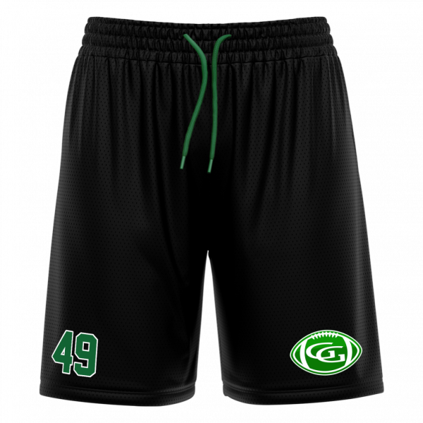 Giants Athletic Mesh-Short black with Playernumber/Initials