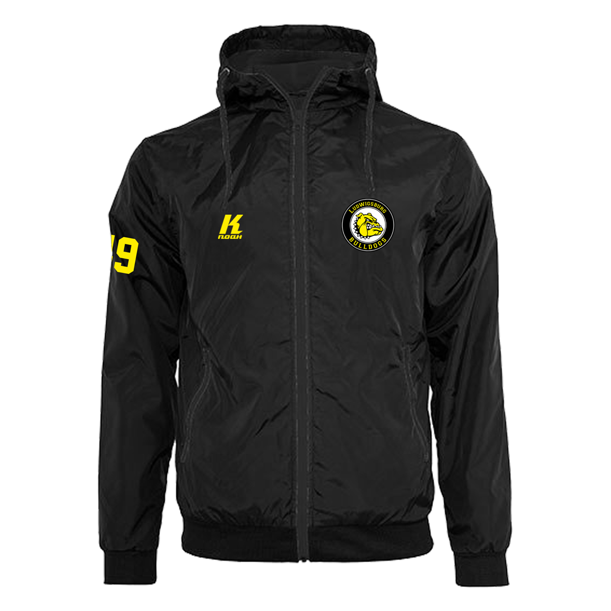 LB-Bulldogs Windrunner Jacket with Playernumber/Initials