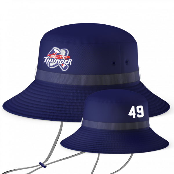 Thunder Bucket Hat navy with Playernumber/Initials