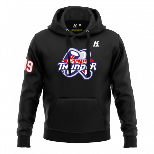 Thunder Basic Hoodie Essential black with Playernumber/Initials