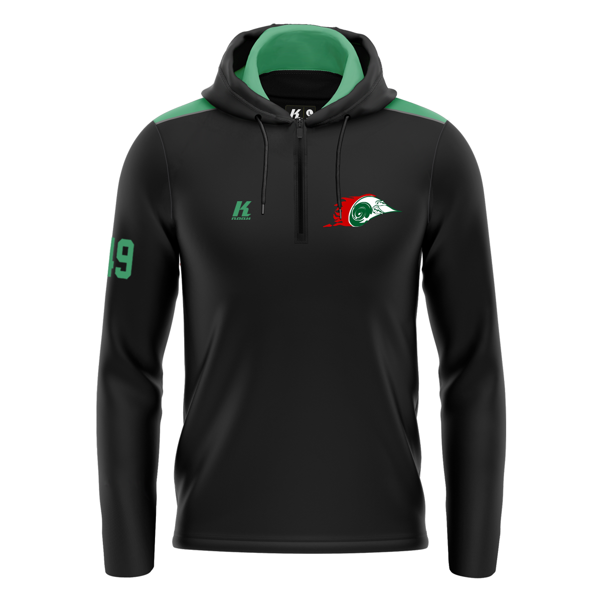 X-Press K.Tech-Fiber Hoodie “Heritage” with Playernumber/Initials
