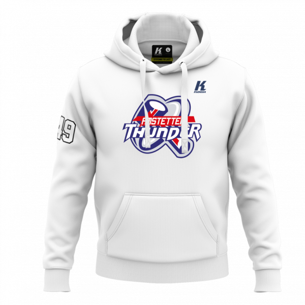 Thunder Basic Hoodie Essential white with Playernumber/Initials