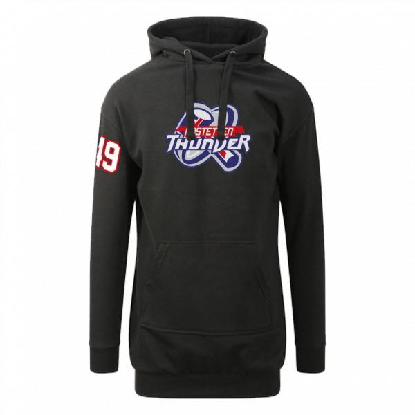 Thunder Womens Dress Hoodie Essential black with Playernumber/Initials