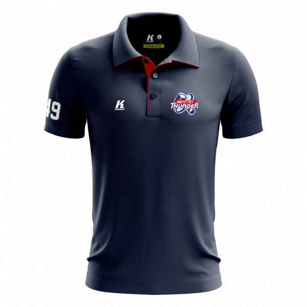 Thunder Team Polo JN726 navy with Playernumber/Initials