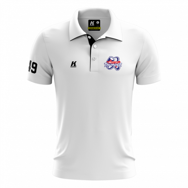 Thunder Team Polo JN726 white with Playernumber/Initials