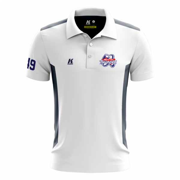 Thunder Team Polo JN1826 white with Playernumber/Initials