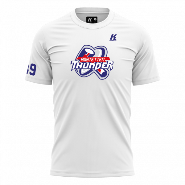 Thunder Essential Basic Tee white with Playernumber/Initials