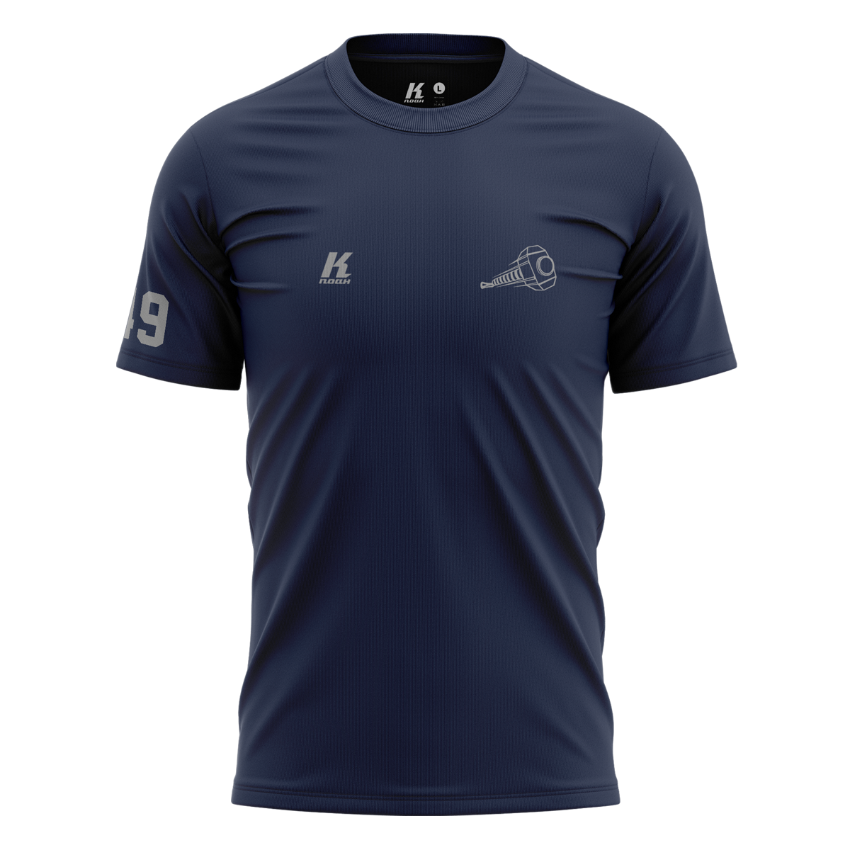 Hammers Primary Basic Tee navy with Playernumber/Initials
