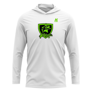 Rebels Essential Hooded L/S Fan Tee white FLAG