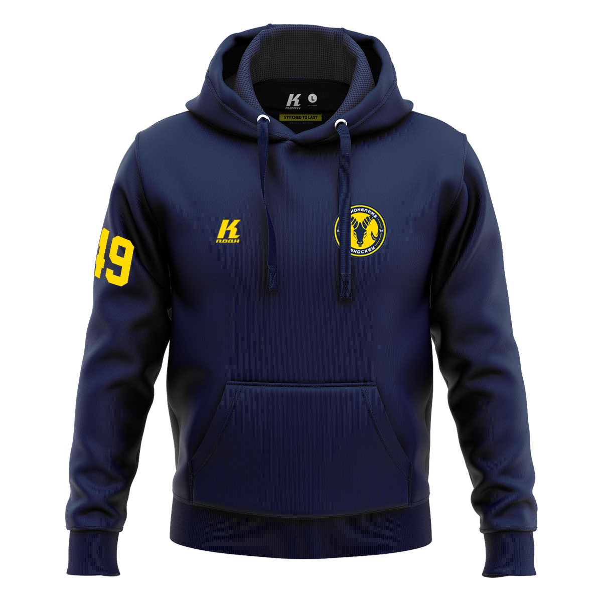 HSC Basic Hoodie Primary with Playernumber/Initials