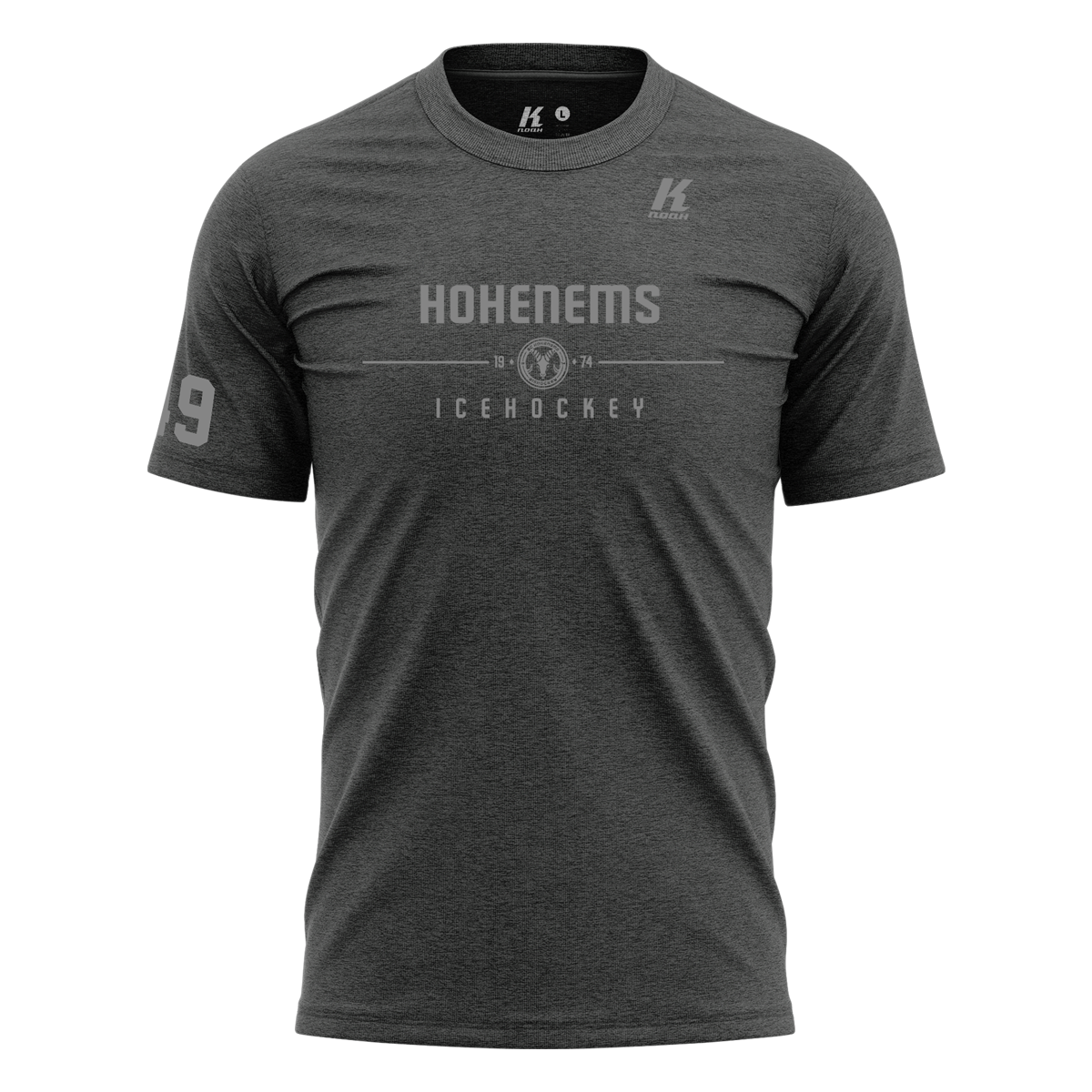 HSC Basic Tee 3 anthracite with Playernumber/Initials