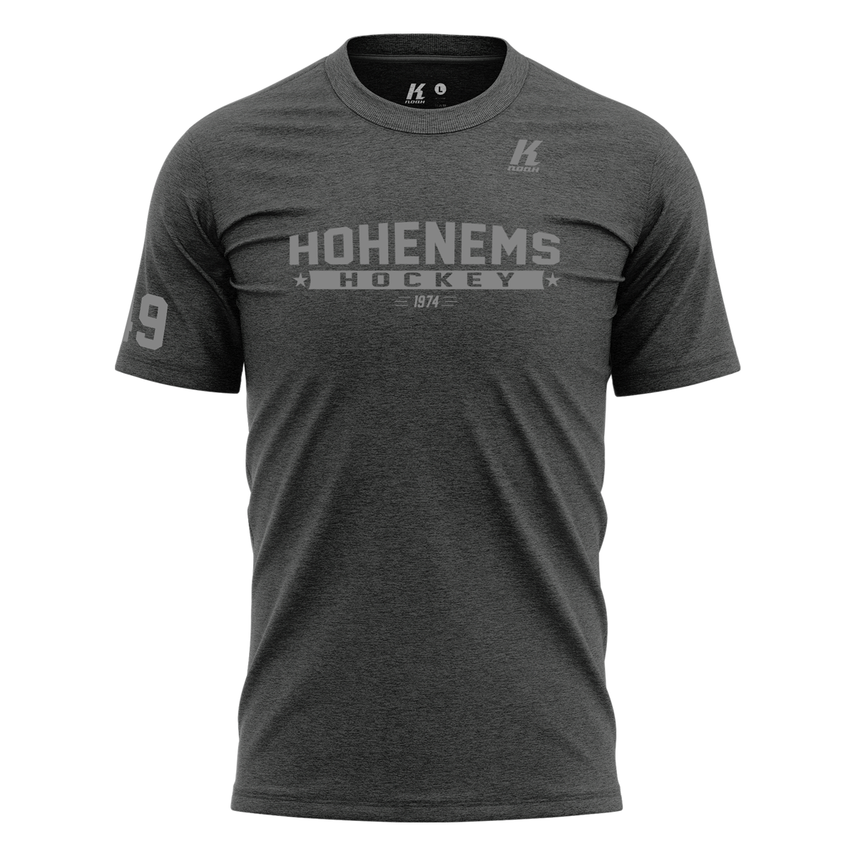 HSC Basic Tee 2 anthracite with Playernumber/Initials