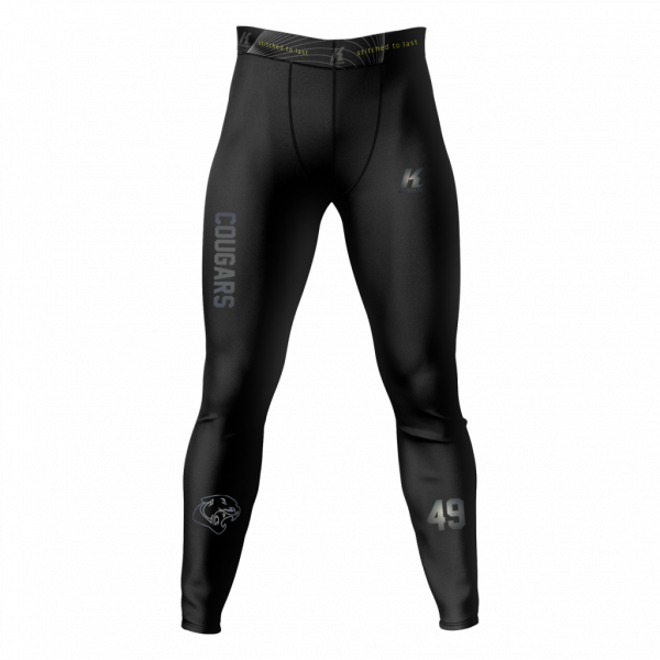 Cougars "Blackline" K.Tech Fiber Compression Pant BA0514 with Playernumber/Initials
