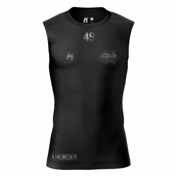 Thunder "Blackline" K.Tech Compression Sleeveless Shirt with Playernumber/Initials