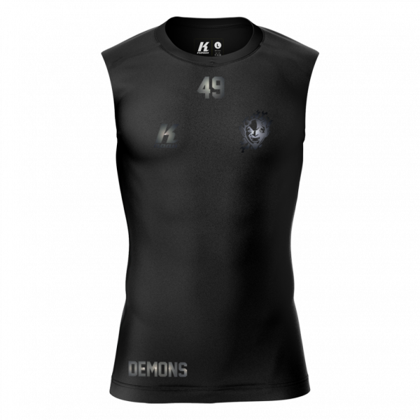 Demons "Blackline" K.Tech Compression Sleeveless Shirt with Playernumber/Initials