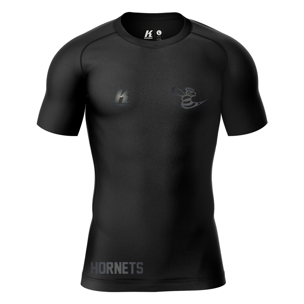 Hornets "Blackline" K.Tech Compression Shortsleeve Shirt