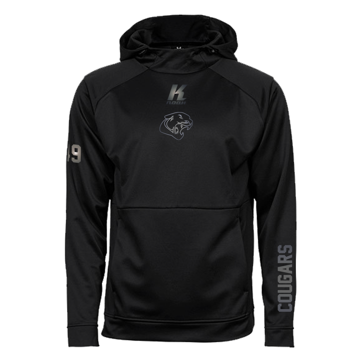 Cougars "Blackline" Performance Hoodie JH006 with Playernumber or Initials